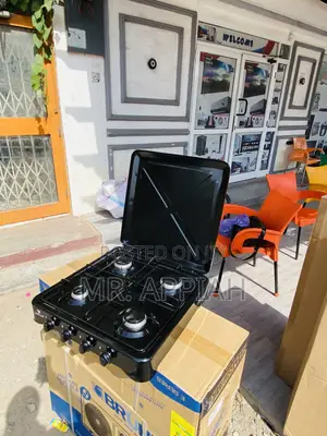 Anti-Rust Yucel 4 Gas Burner Table Top(Black).