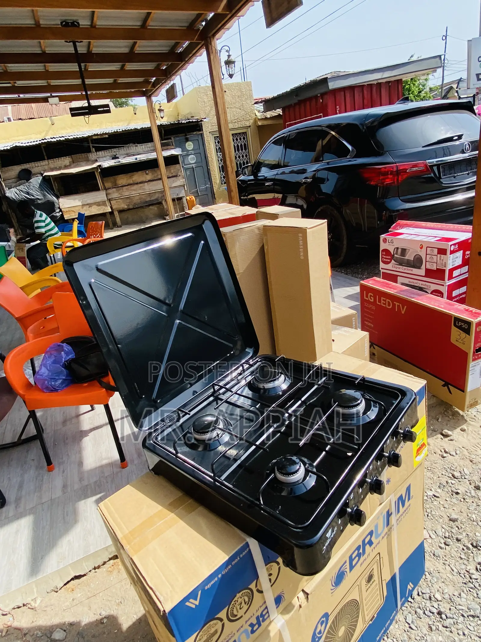 Brand New Yucel 4 Gas Burner Table Top(Black).
