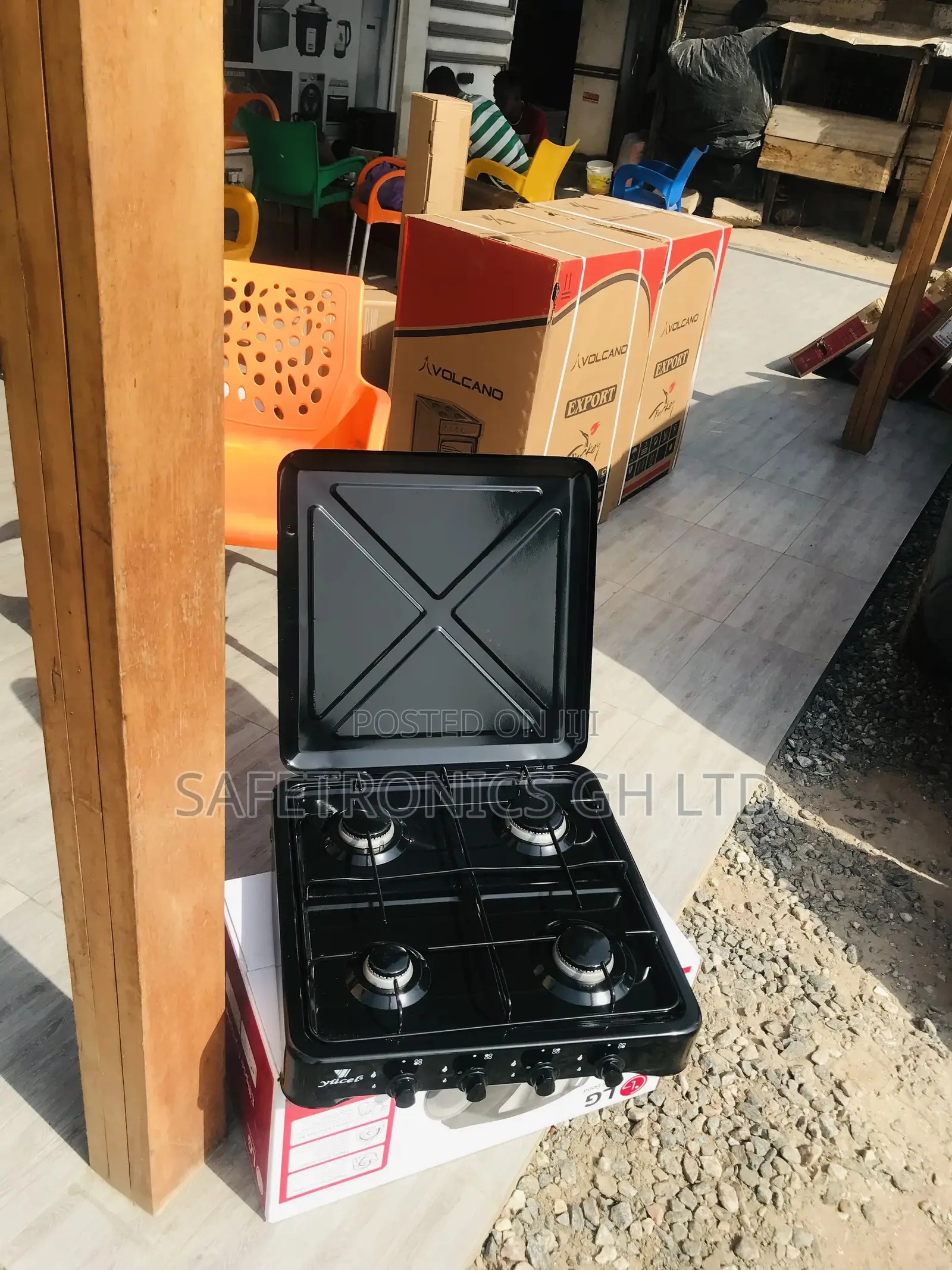 Available Yucel Black 4 Gas Tabletop Cooker