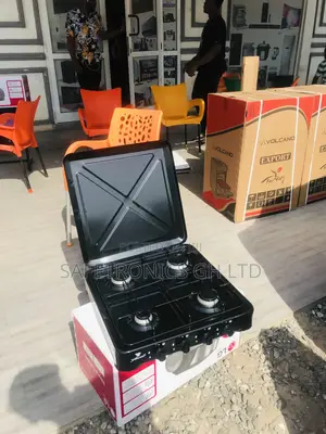 Yucel Affordable 4 Gas Cooker Tabletop Black