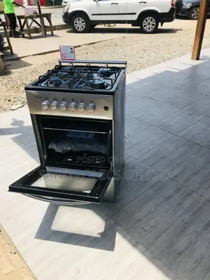 4 Gas Cooker Oven With Grill Volcano Gray Glass Lid 50x50