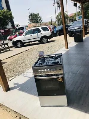 Glass Lid Oven With Grill Volcano 4 Gas Cooker 50x50 Gray