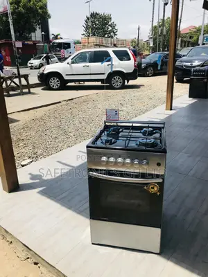 Volcano Gray 50x50 4 Gas Oven With Grill Glass Lid Cooker