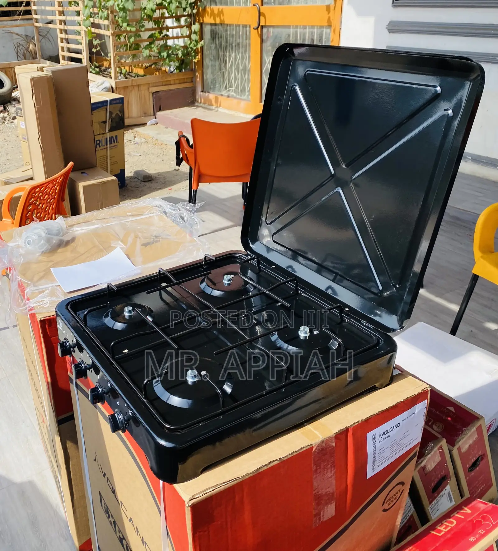 Shop Authentic Yucel 4 Gas Burner Table Top(Black). 