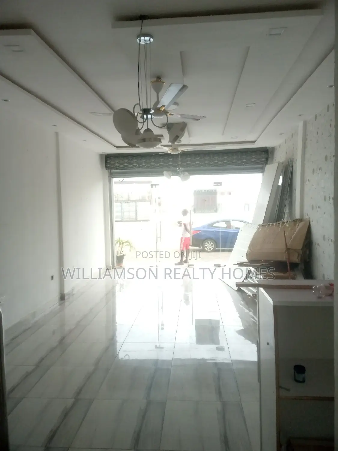 Road Side Double Shop/Showroom/Office Space 4rent, Spintex