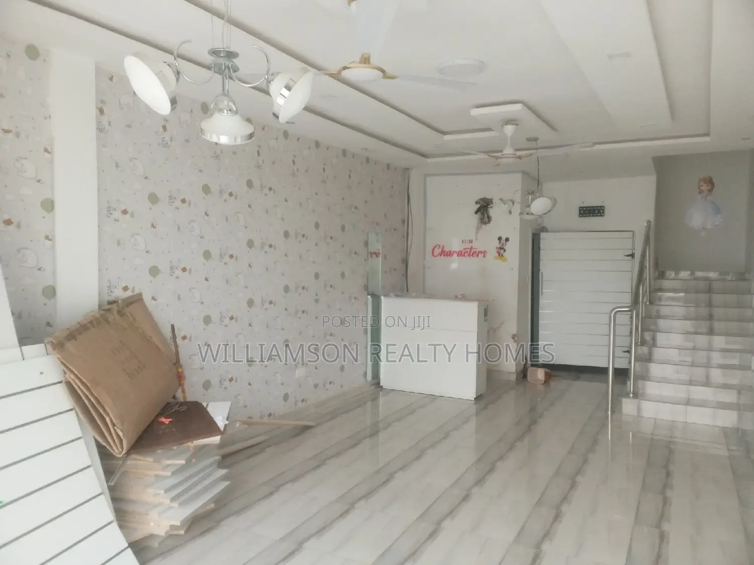 Road Side Double Shop/Showroom/Office Space 4rent, Spintex