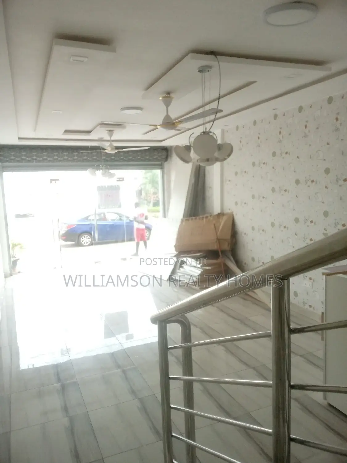 Road Side Double Shop/Showroom/Office Space 4rent, Spintex