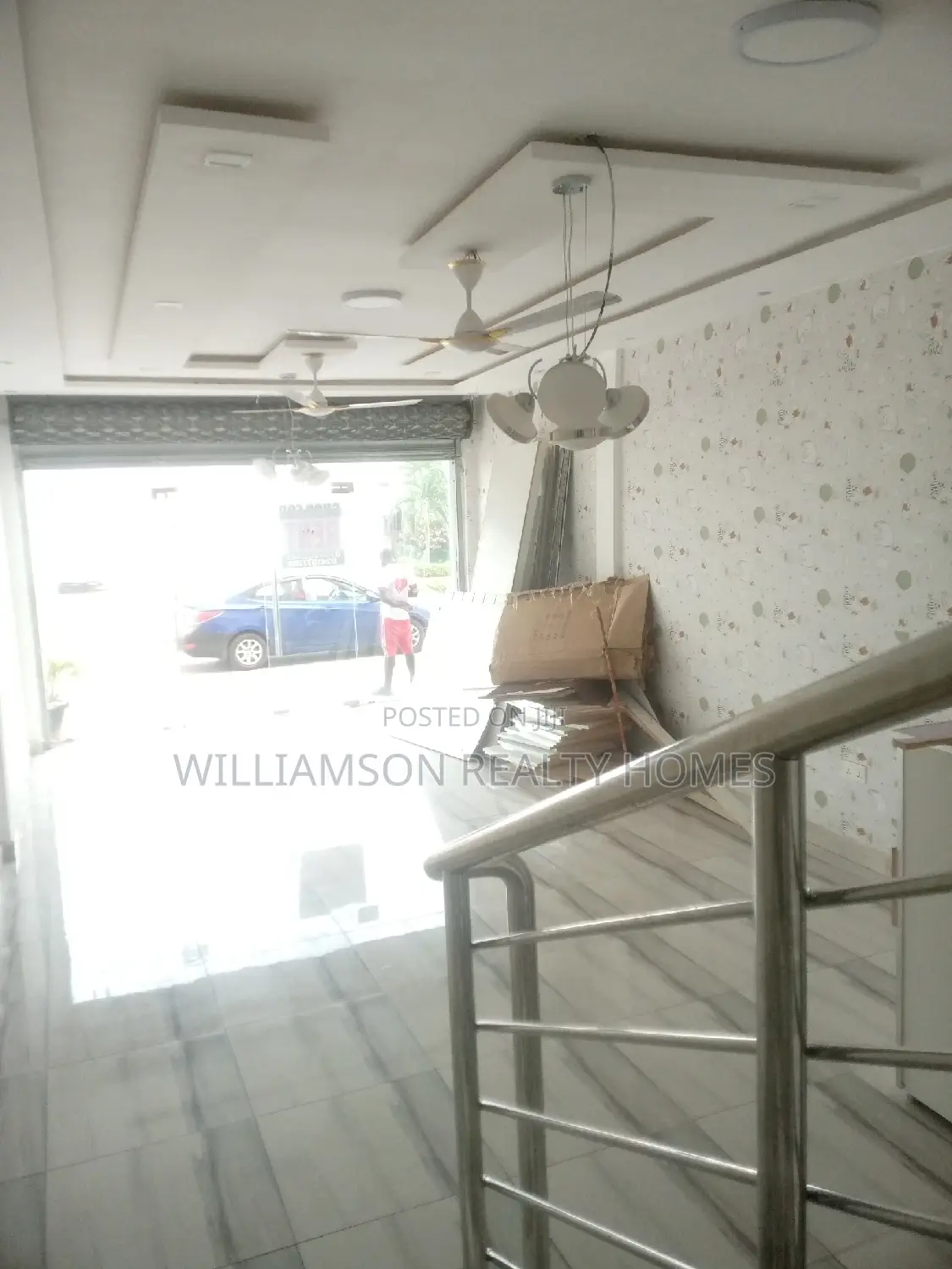 Road Side Double Shop/Showroom/Office Space 4rent, Spintex