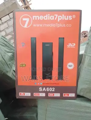 Media 7 Plus Sound Bar and Sub Woofer