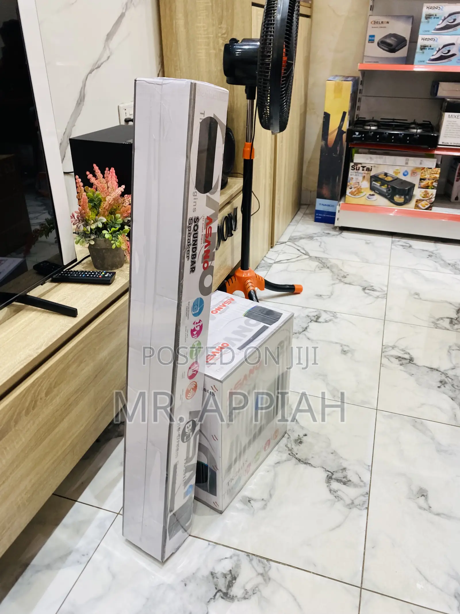 Newly in Stock Asano Bluetooth Sound Bar System,Black.