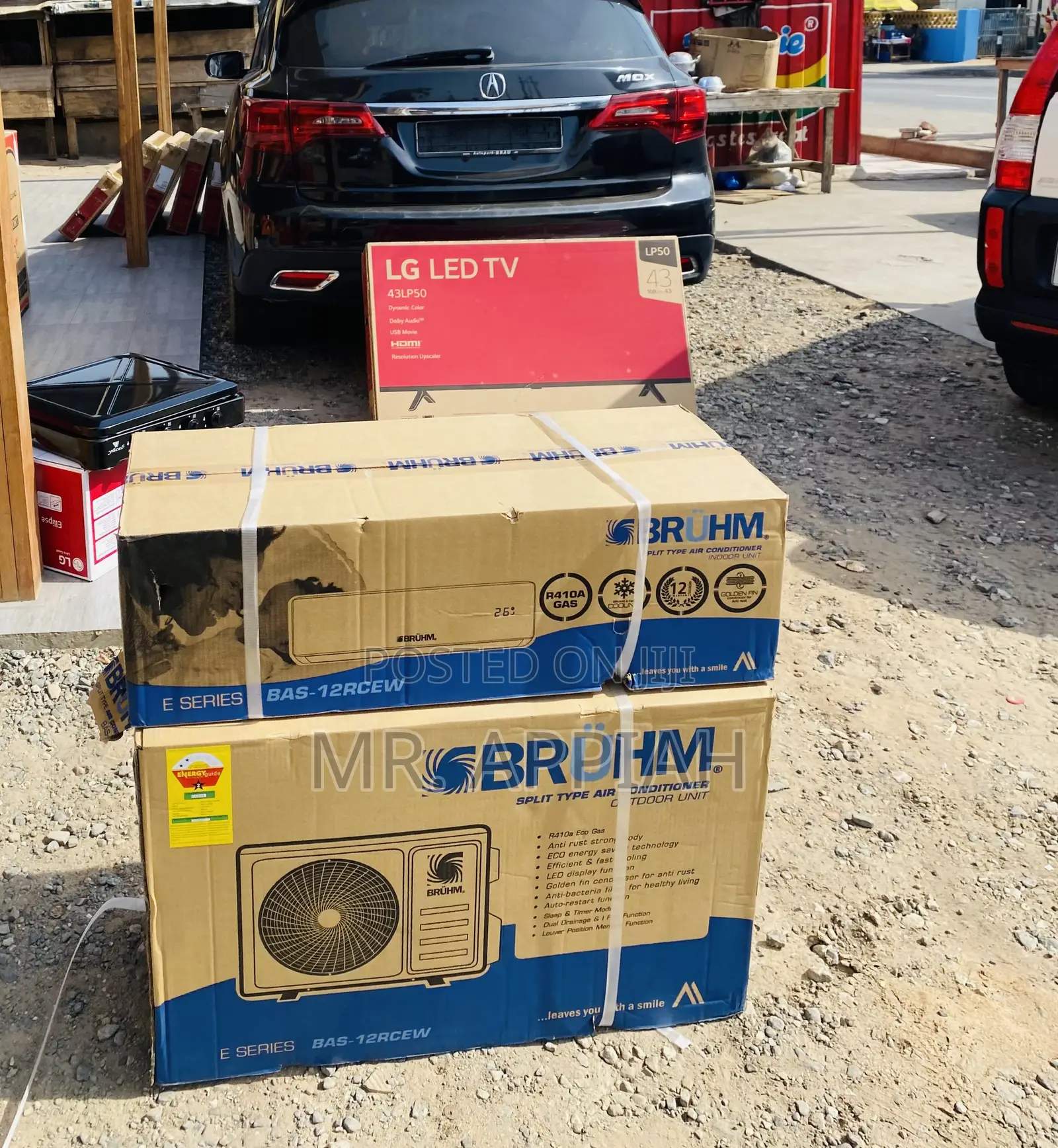 Shop Quality Bruhm 1.5hp Split Type Ac(White)R410.
