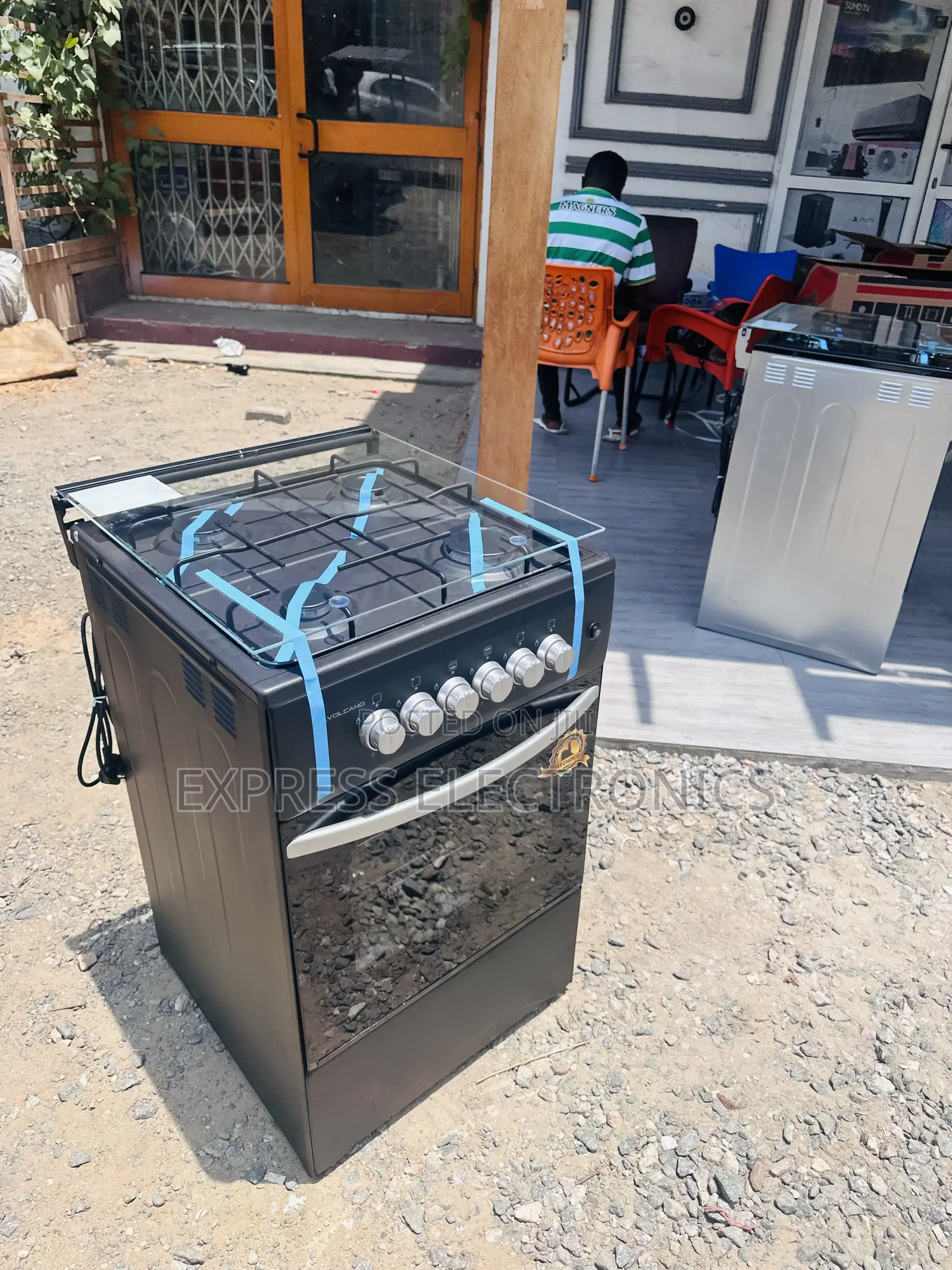 Tempered Oven Glass Door Volcano 4burner 50/50 Oven