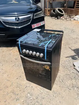 Unique Design Black 4burner 50/50 Oven Grill