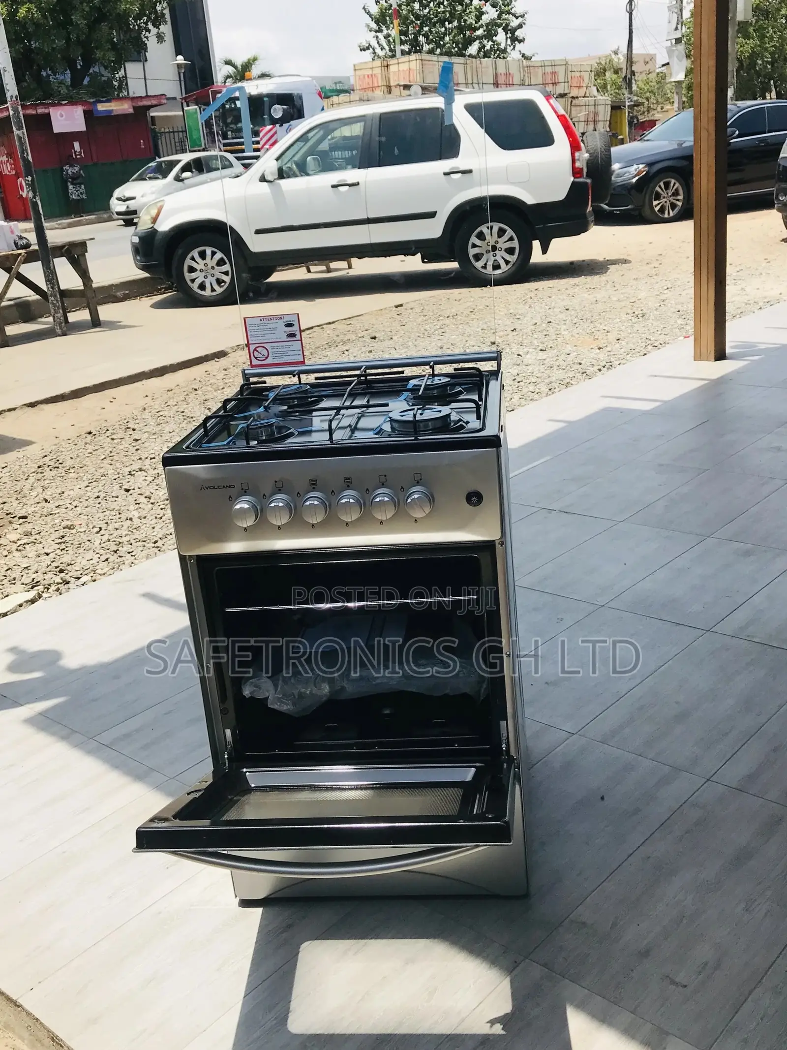 Sealed 4 Gas Cooker Oven With Grill Volcano 50x50