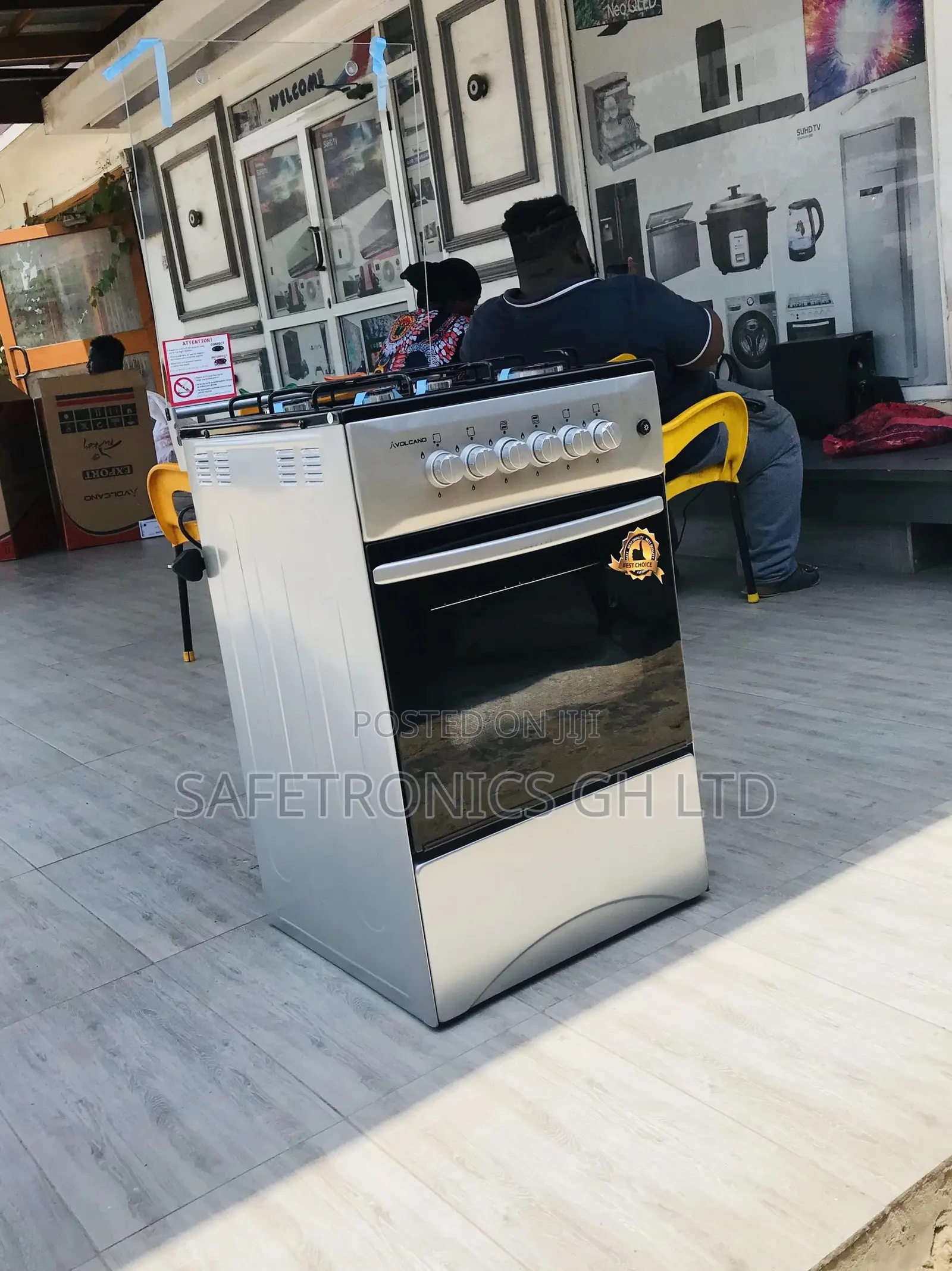 Original 4 Gas Cooker 50x50 Volcano Oven With Grill