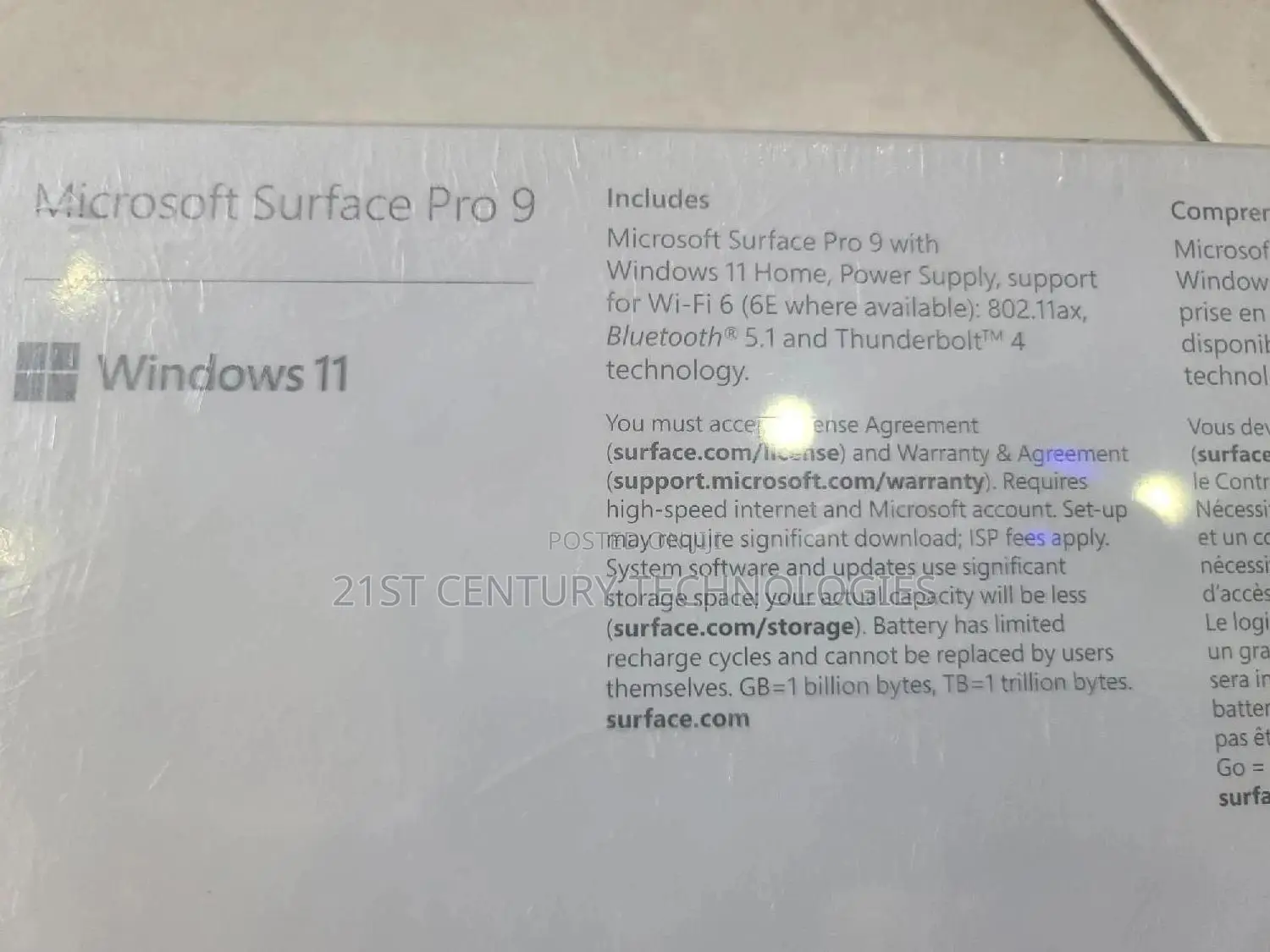 New Laptop Microsoft Surface Pro 9 16GB Intel Core I7 SSD 512GB