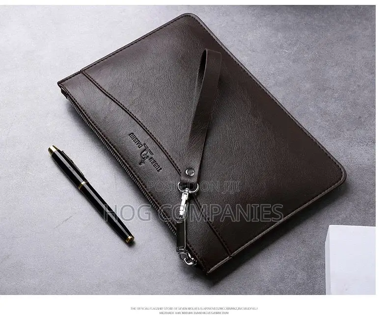 Men Leather Clutch Side Sling Bag Purse Wallet