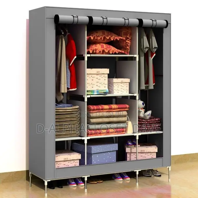 Portablw Wardrobe , 3in1 Grey