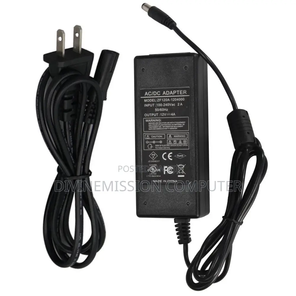 12v 4A Adapter for Laptops,Keyboards,Tv,And So On