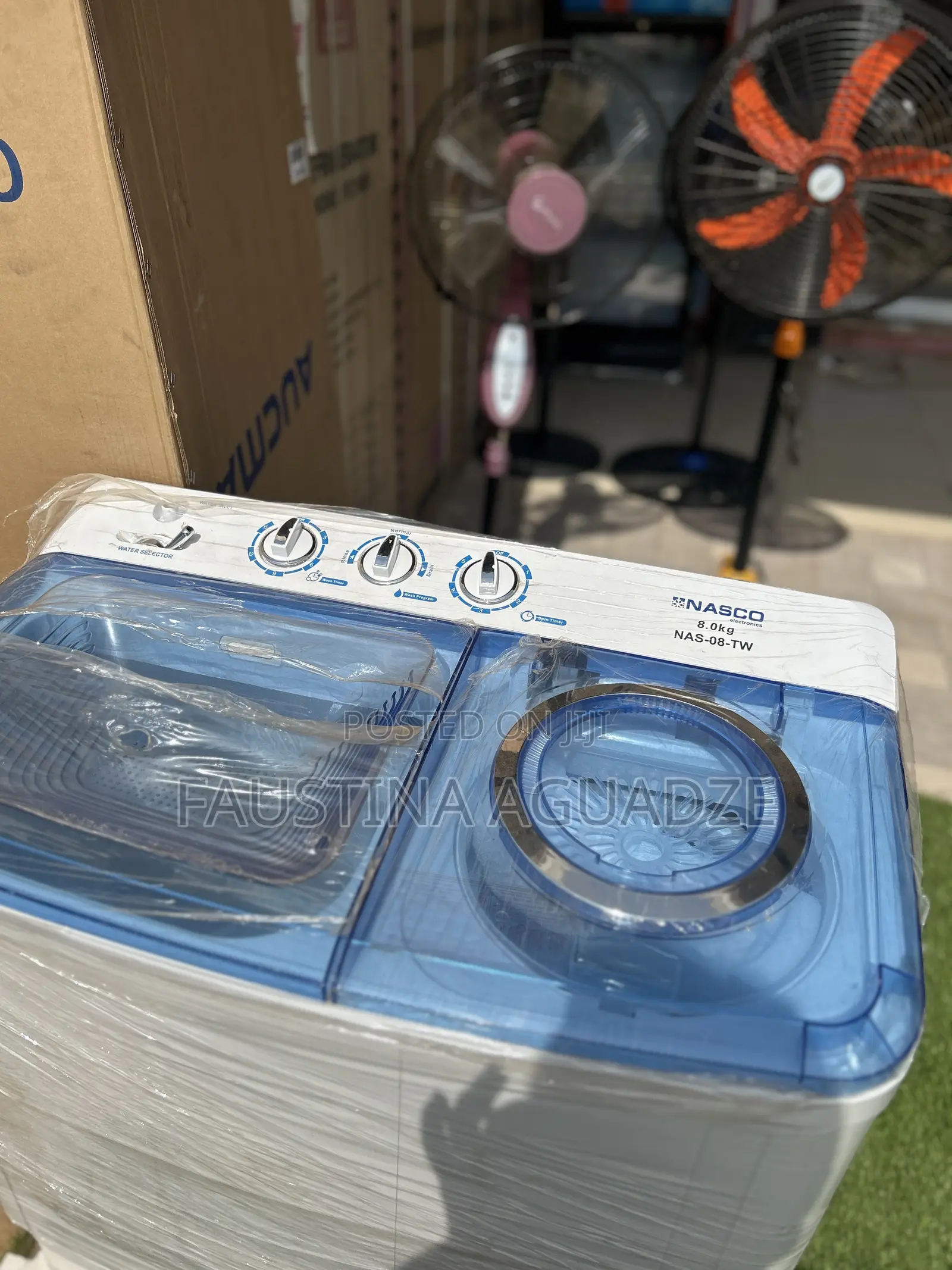 Nasco 8kg Twin Tab Washing Machine