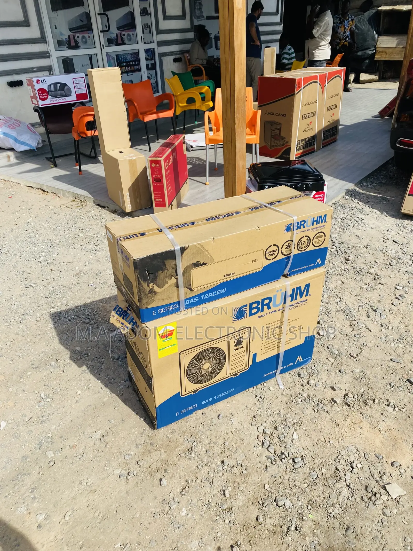 Fast Chilling Bruhm 1.5hp Split Type Ac(White)R410.