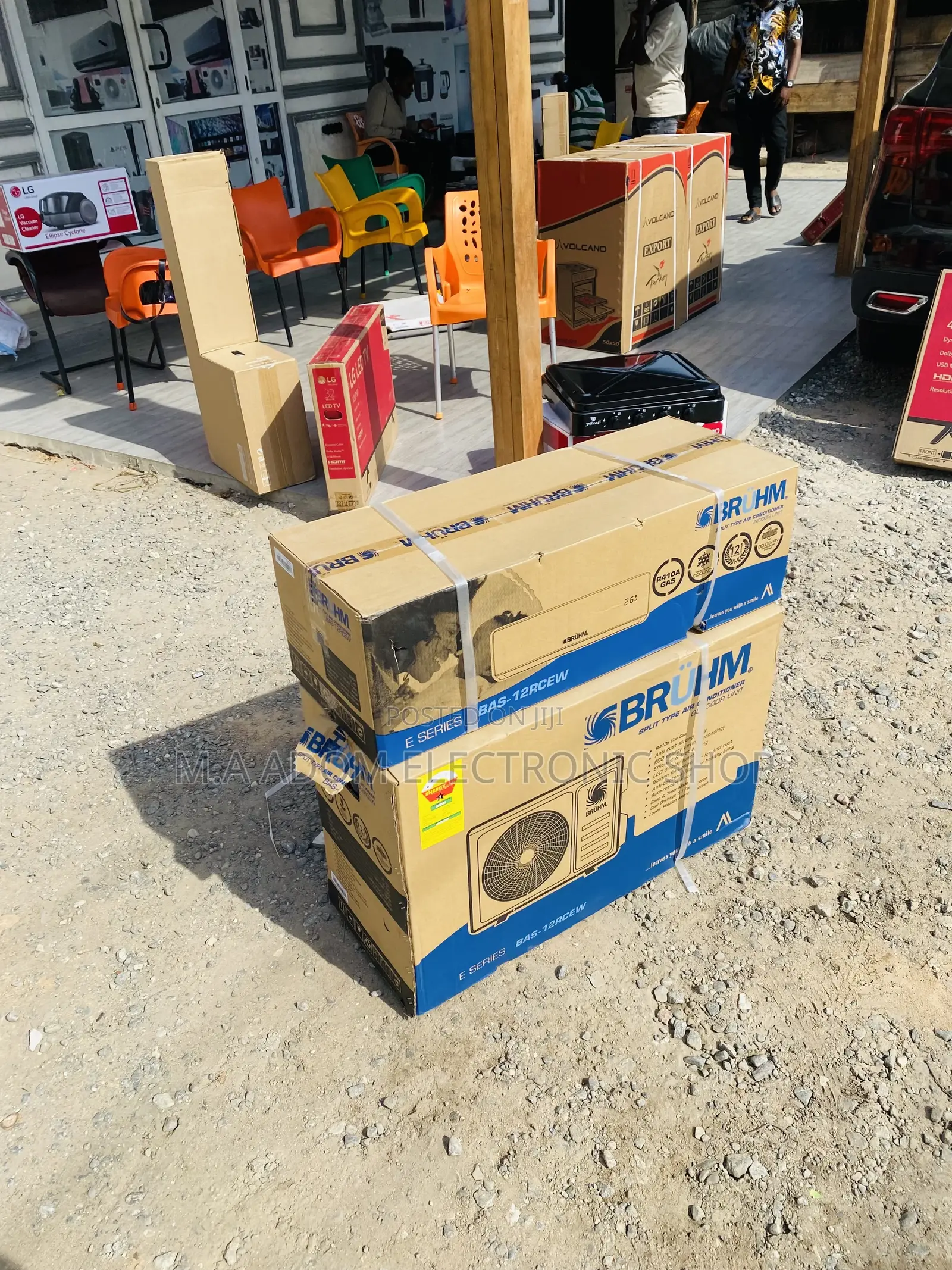 Fast Cooling Bruhm 1.5hp Split Type Ac(White)R410.