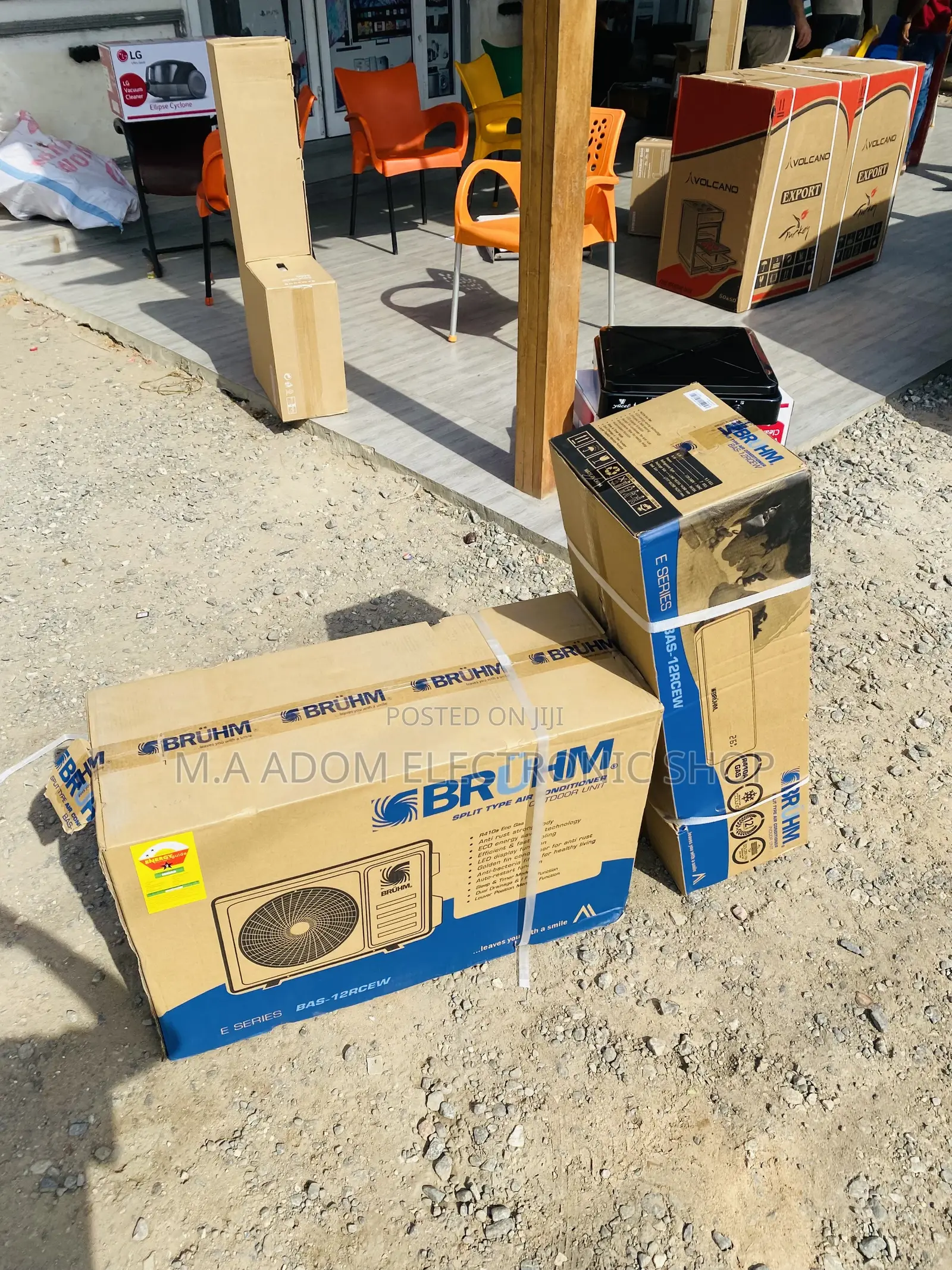 Extremely Cooling Bruhm 1.5hp Split Type Ac(White)R410.