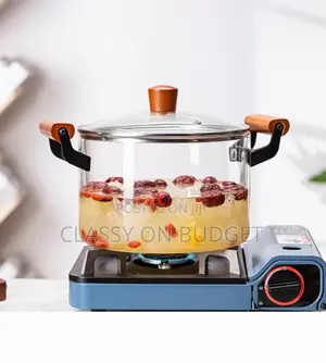 Transparent Glass Cooking Pot