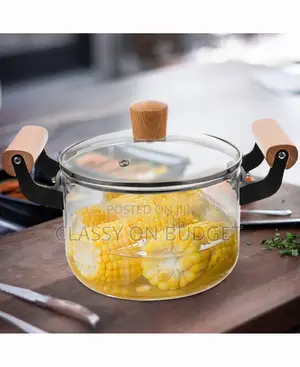 Transparent Glass Cooking Pot