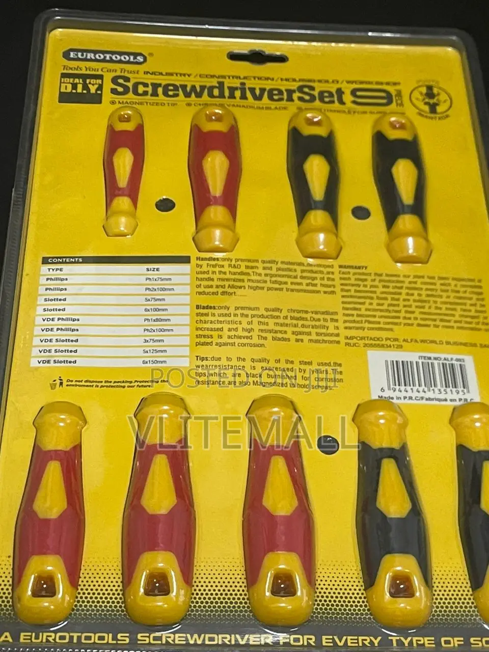 9pcs Screwdriver Set (ALF-003)