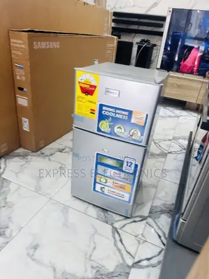 Sleek Design Grey Fridge Nasco Double Door.