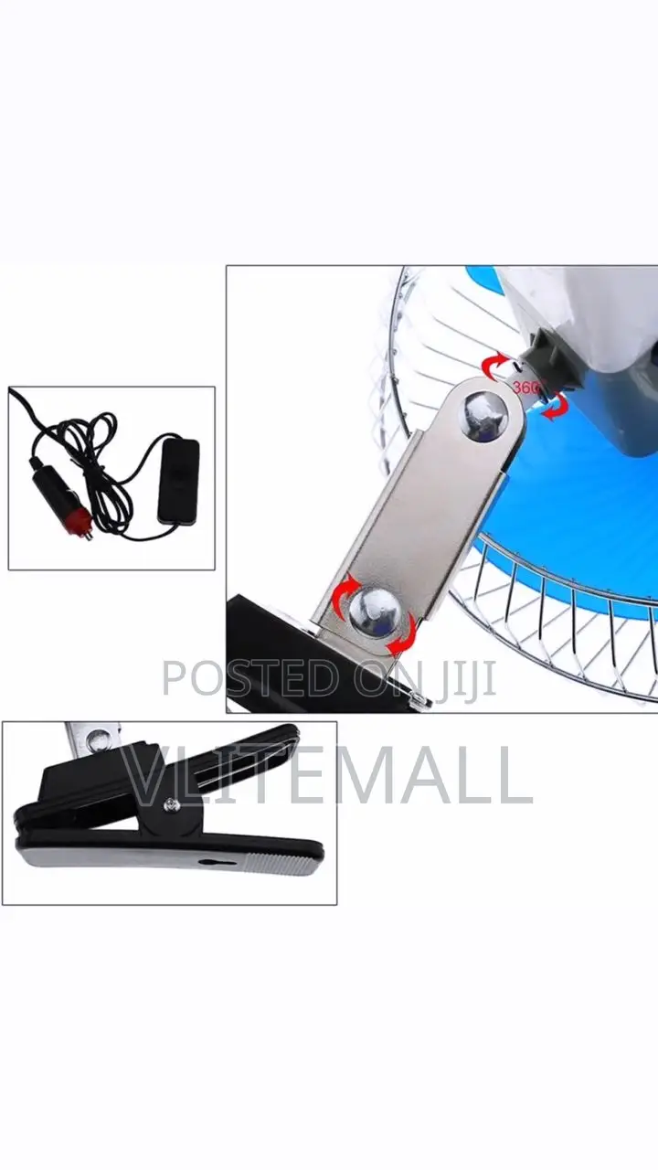 8" 12v Oscillating Fan
