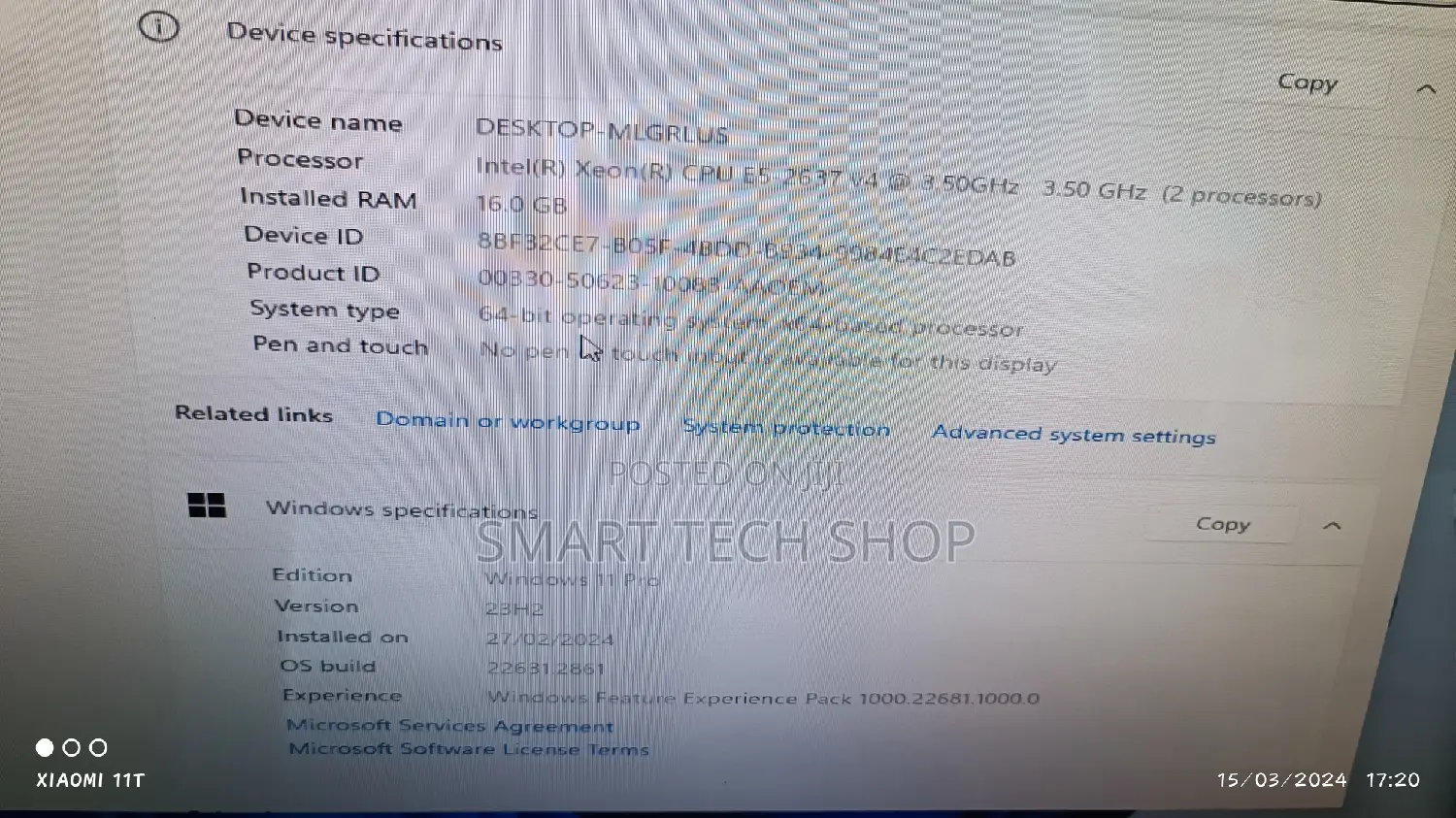 Desktop Computer HP Z640 16GB Intel Xeon SSHD+SSD 512GB