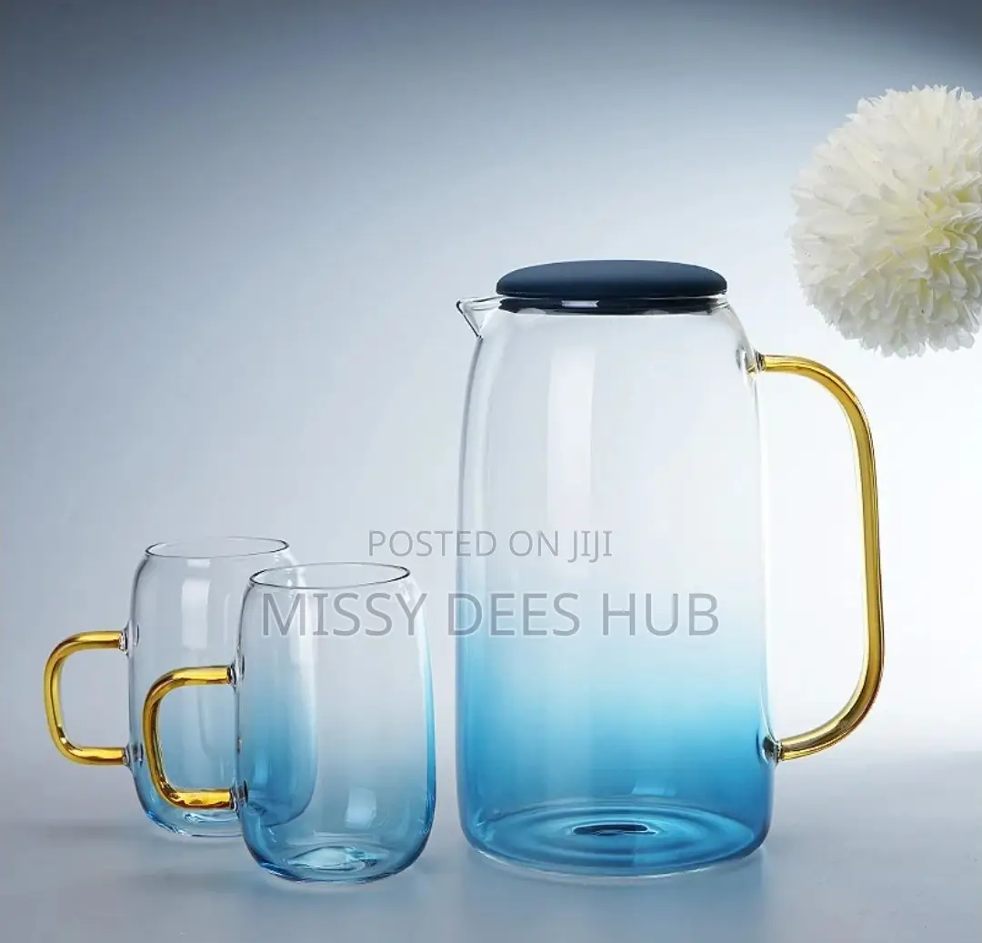 Nordic Style Gradient Blue Cold / Kettle Set, Heat-Resistant