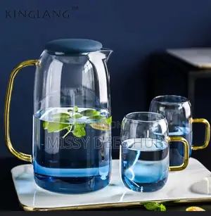 Nordic Style Gradient Blue Cold / Kettle Set, Heat-Resistant