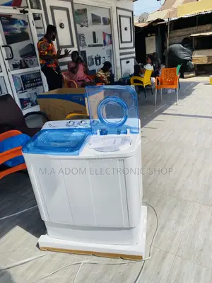Electric Nasco 8kg Twin Tub Washing Machine(Blue/White).