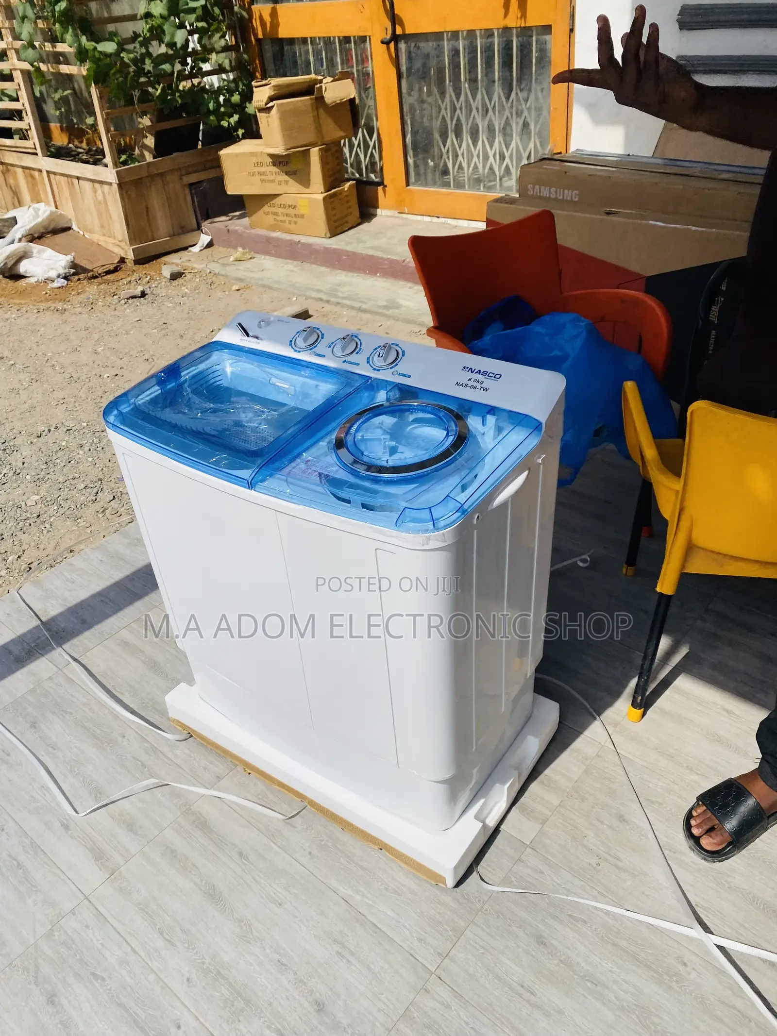 Quality Nasco 8kg Twin Tub Electric Washing Machine.