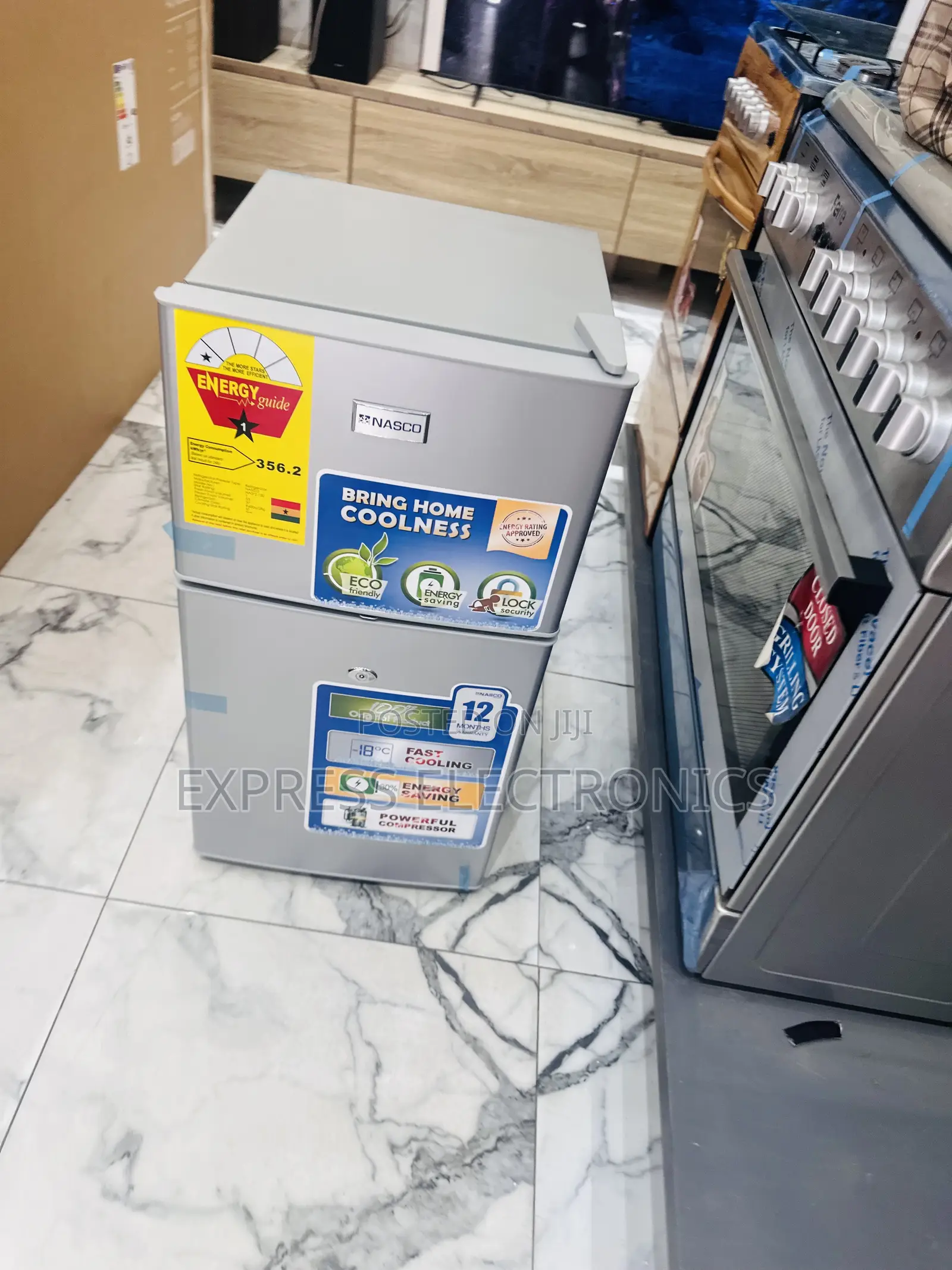 Powerful Performance Fridge Nasco Double Door Mini Size