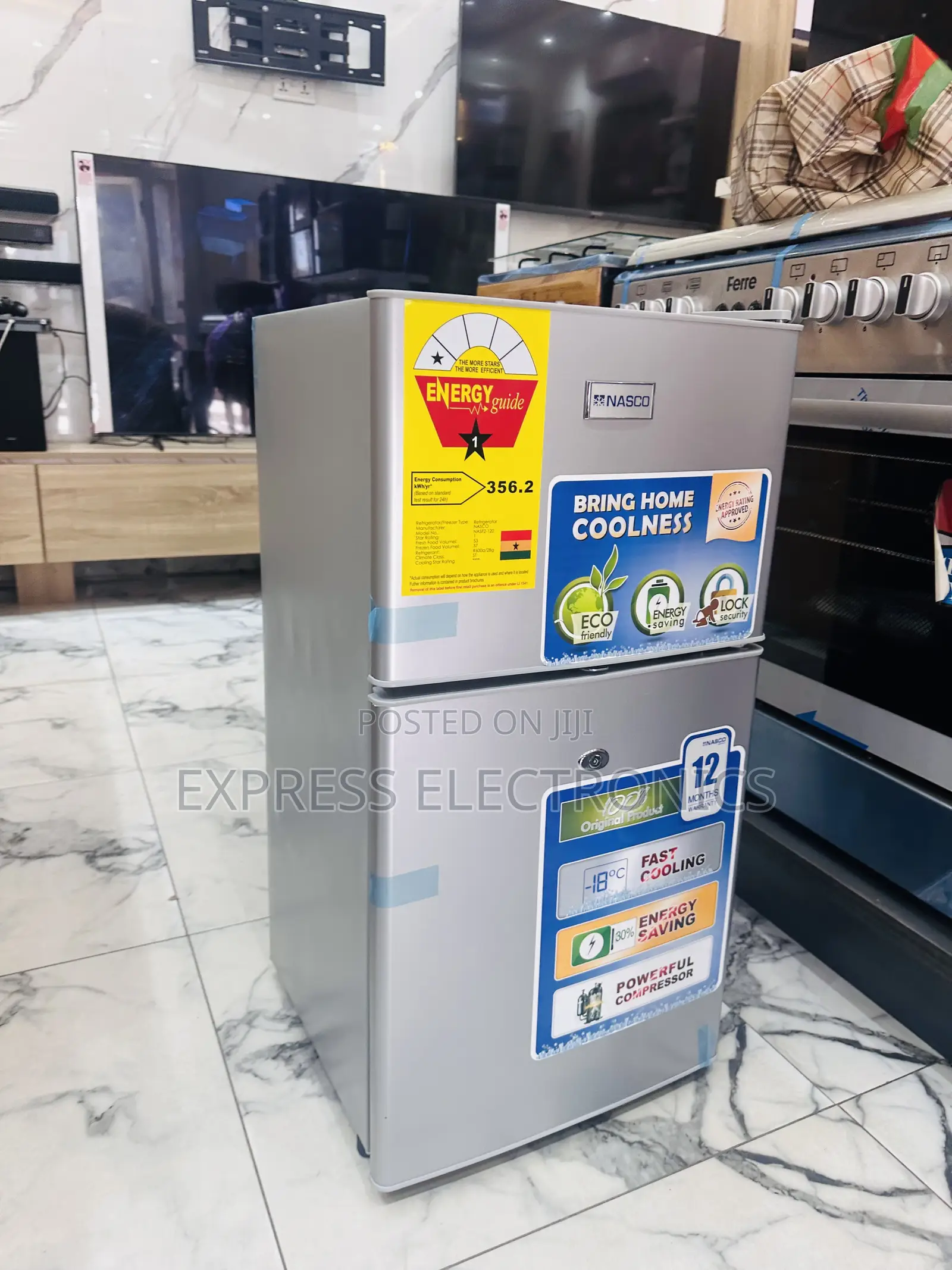 Fast  Freezing  Double Door Nasco 120 Fridge