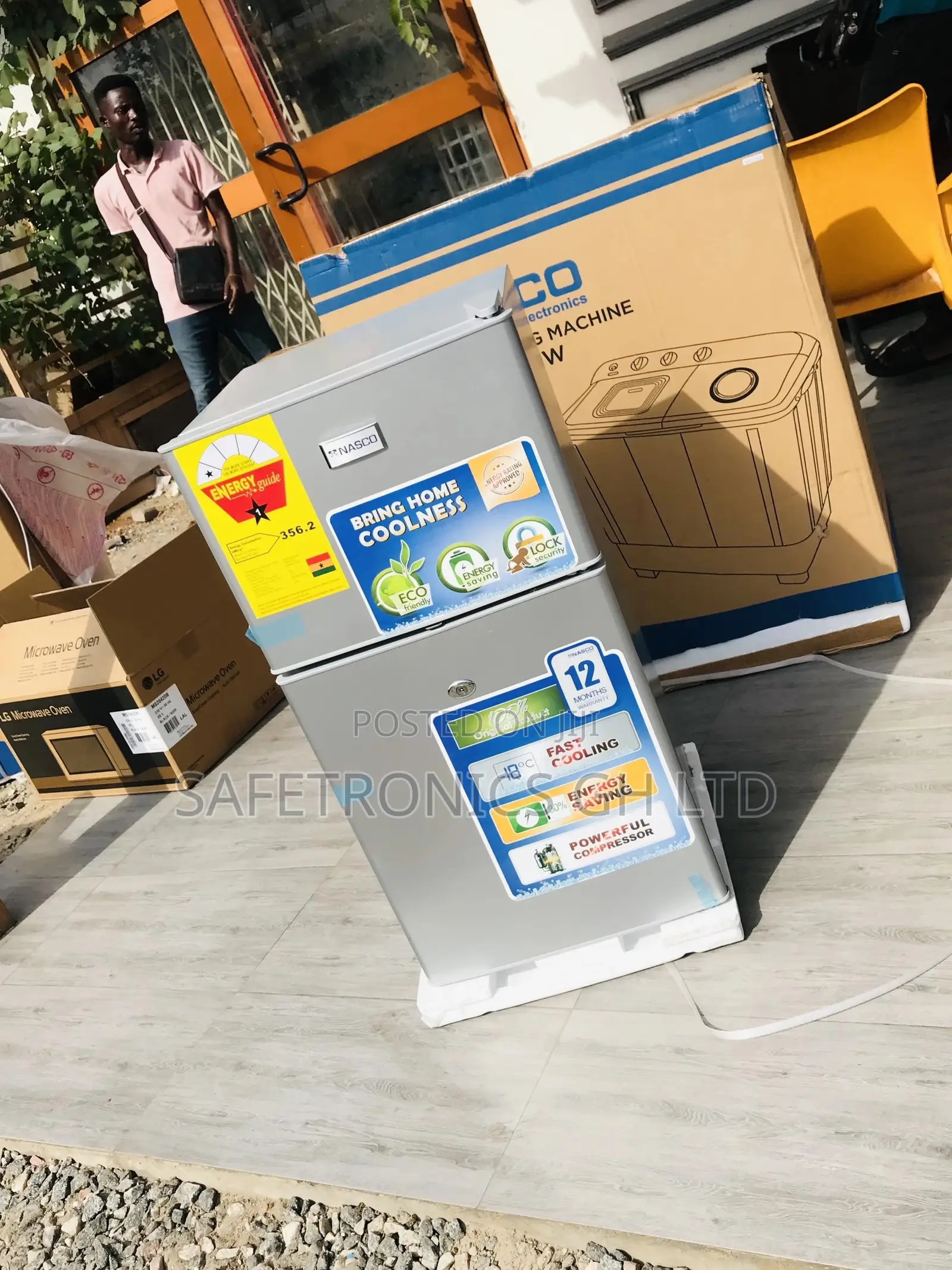 90L Doubledoor Topfreezer Gray Nasf2-120fl Nasco Fridge