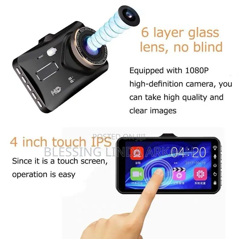 New Touch Screen 1080p Car DVR