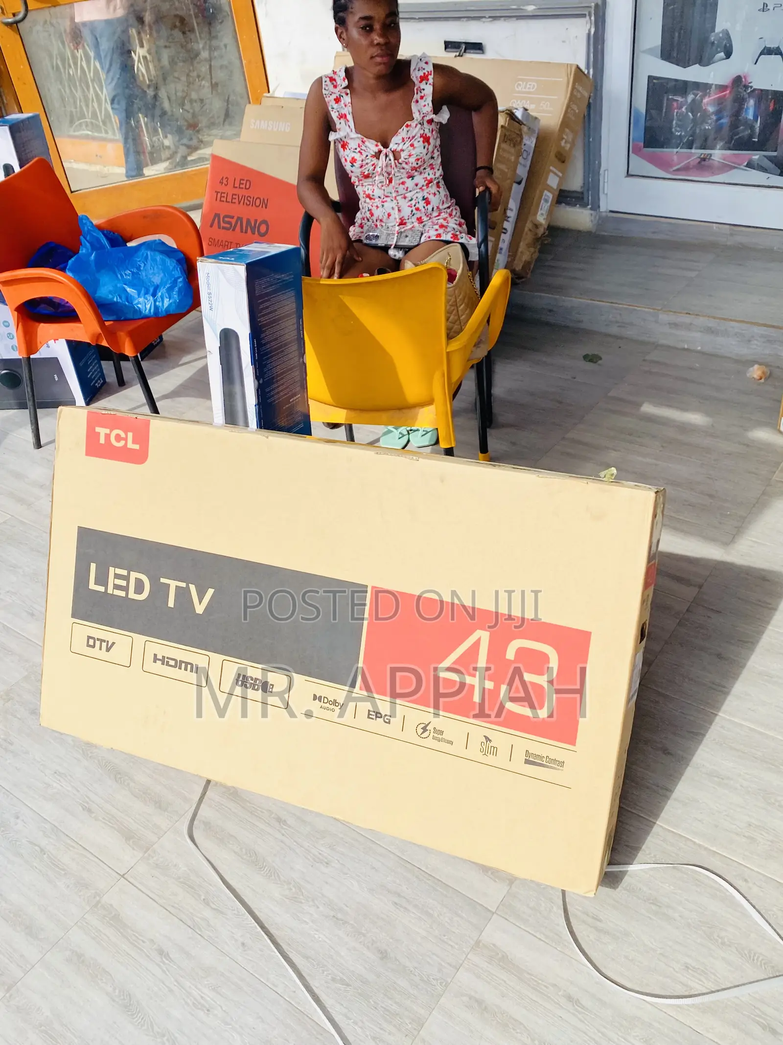 Sealed in Box TCL 43D320043” FHD Digital Satellite Tv,Black