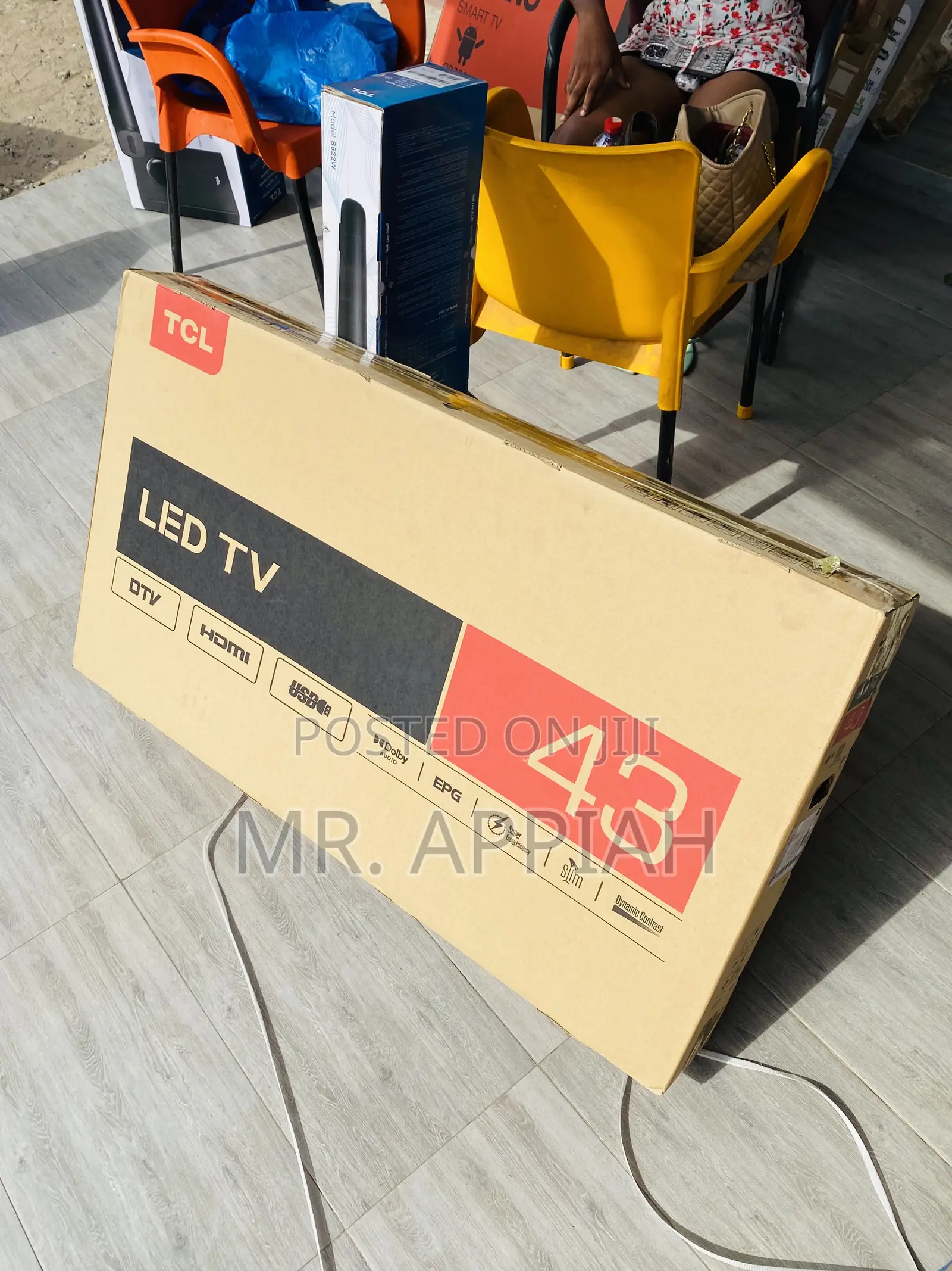 Sealed in Box TCL 43D320043” FHD Digital Satellite Tv,Black