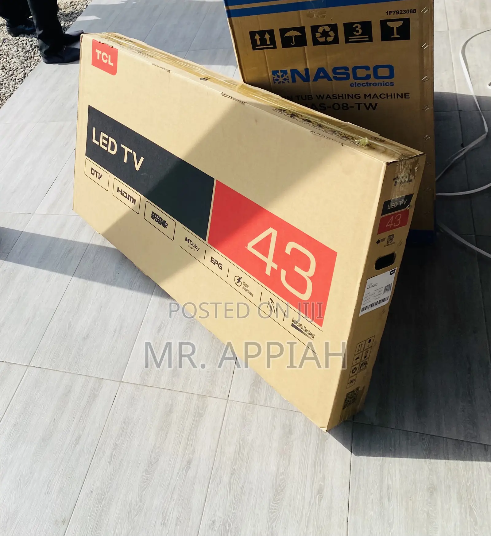 Well Design TCL 43D3200 43” FHD Digital Satellite Tv,Black
