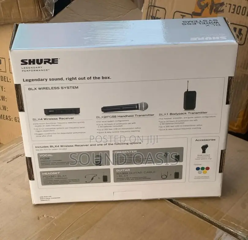 Shure BLX14/WL93 Head/Tie UHF Wireless Lapel Microphone