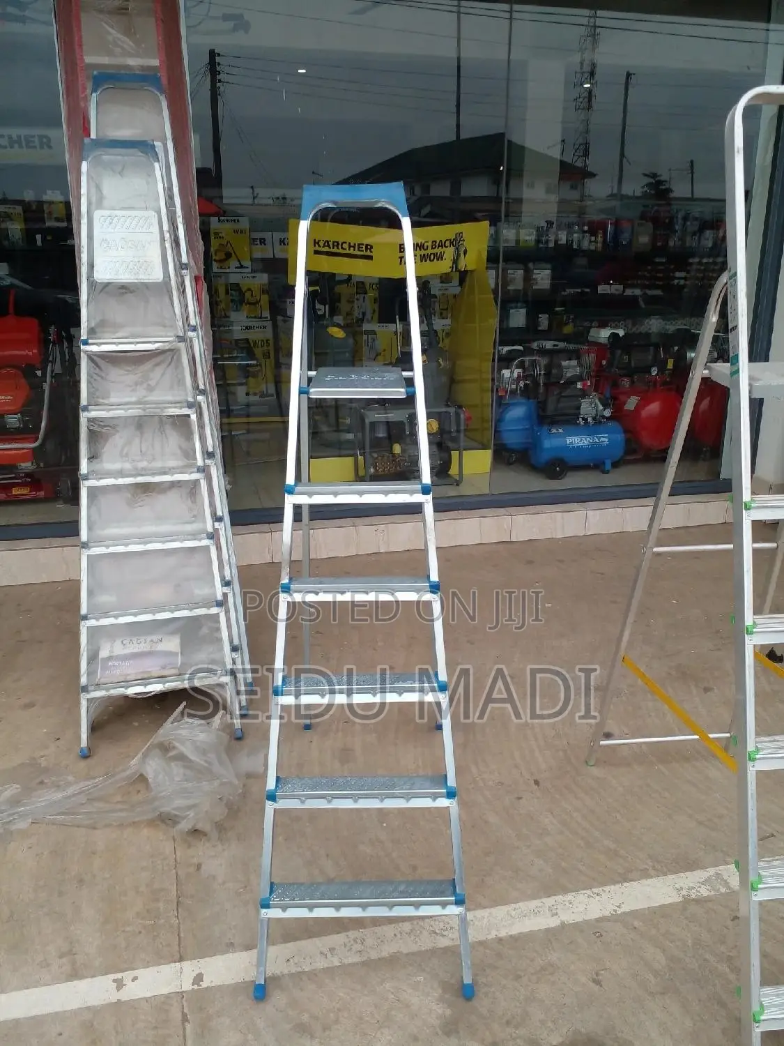 A Step Galvanized Ladder