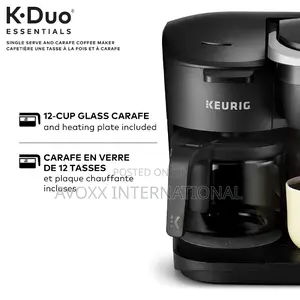 Keurig K-Duo Essentials Black Single-Coffee Maker, Black