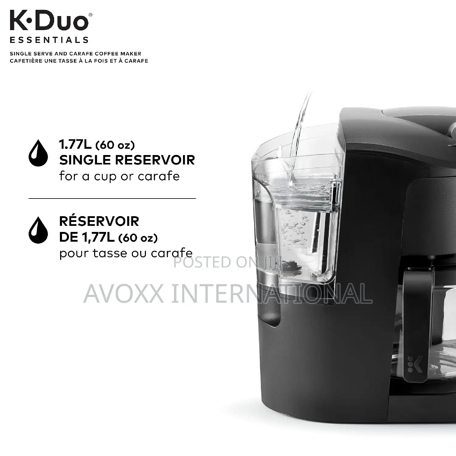 Keurig K-Duo Essentials Black Single-Coffee Maker, Black