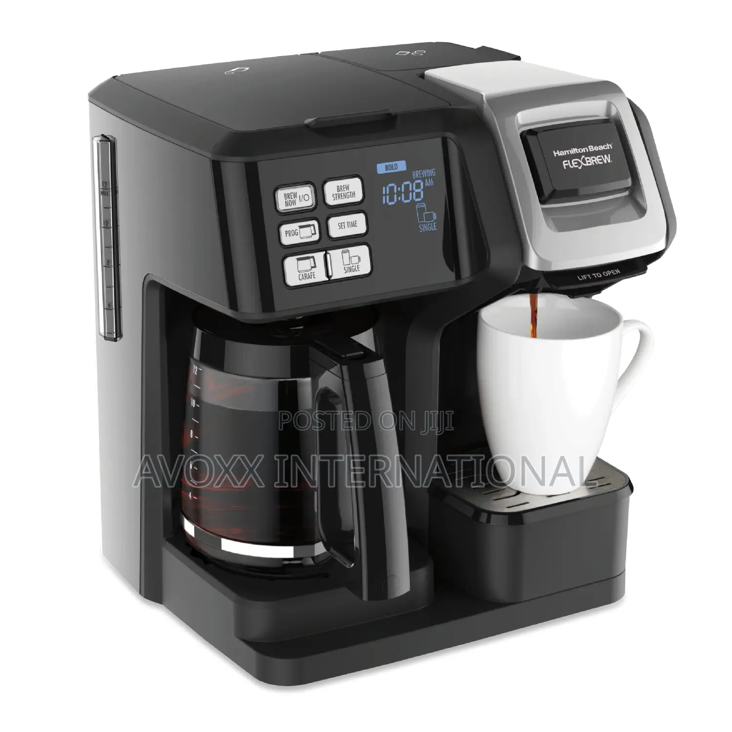Hamilton Beach Flexbrew Trio Coffee Maker,Stainless,49966/76