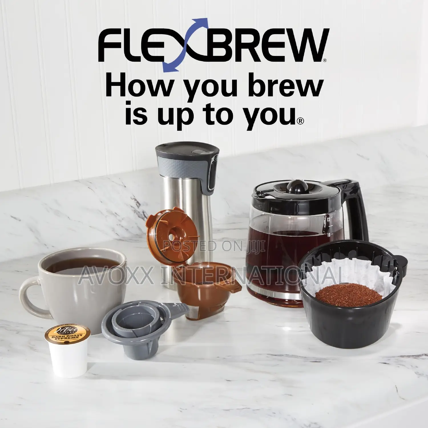 Hamilton Beach Flexbrew Trio Coffee Maker,Stainless,49966/76